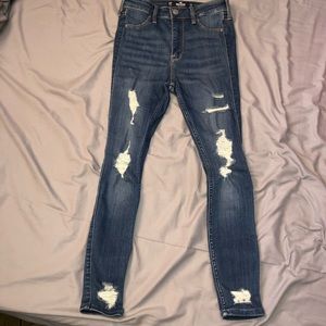 Hollister High-Rise Ripped Jean Leggings